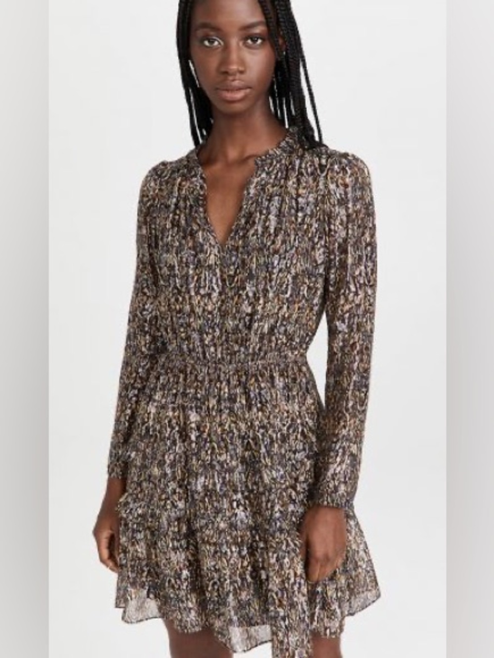 Ba&sh Glen Printed Mini Dress